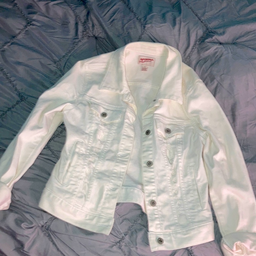 White jean jacket